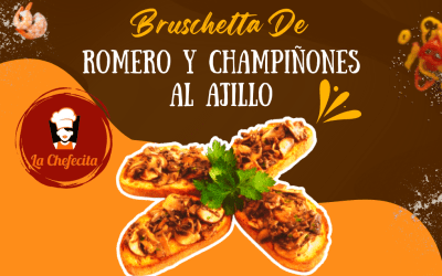 Bruschetta De Romero Y Champiñones Al Ajillo